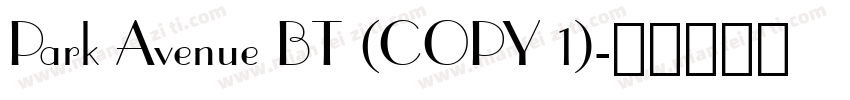 Park Avenue BT (COPY 1)字体转换
